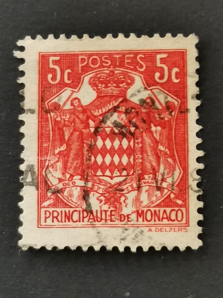 Monaco 1937 - armoiries, Enlèvement ou Envoi, Monaco, Affranchi