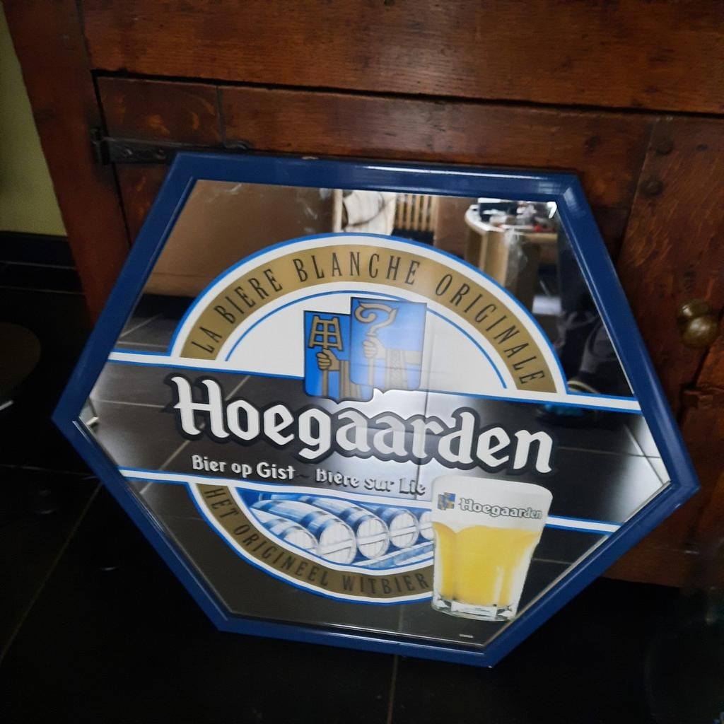 Miroir  Hoegaarden 30 euros ., Enlèvement ou Envoi, Utilisé