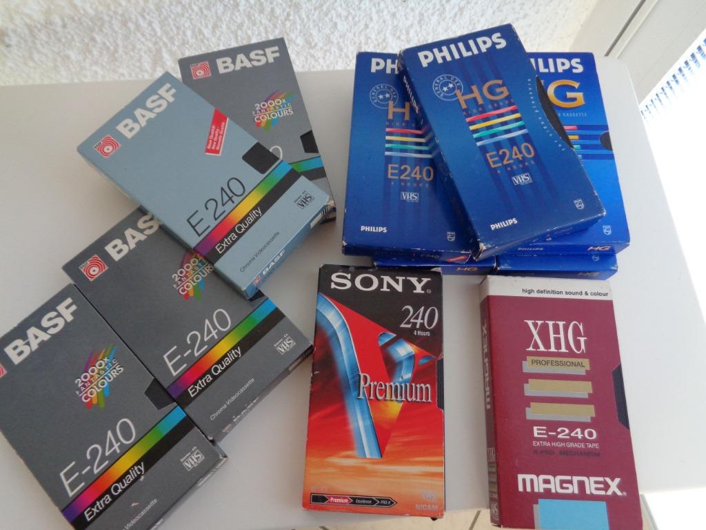Cassette VHS. 240 Occasion. 11 Pièces, Enlèvement ou Envoi, Utilisé