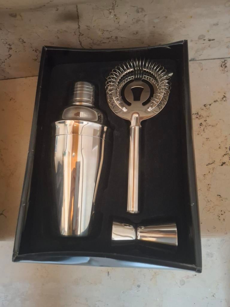 Set 3 pc inox cocktail - jamais servi, Enlèvement