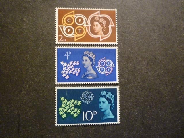 Groot-Brittannië/Grande-Bretagne 1961 Mi 346/347/348**, Envoi, Non oblitéré