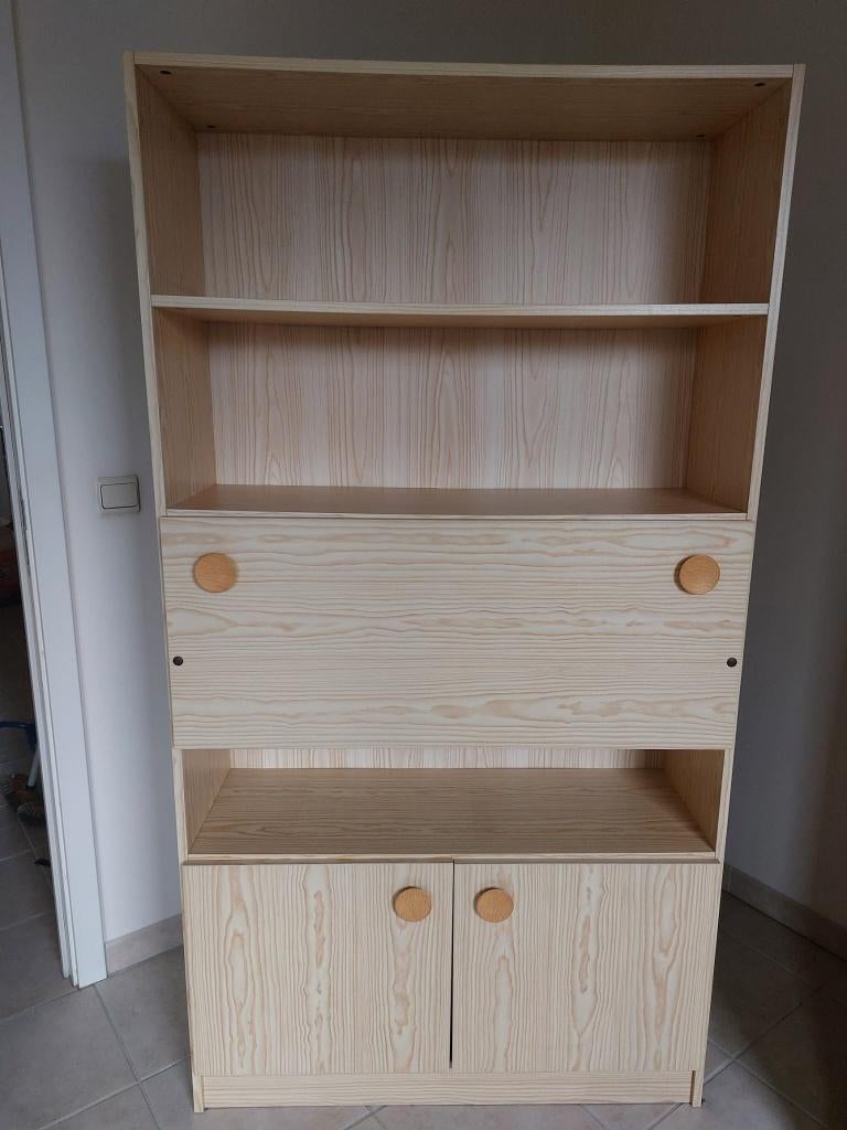 Kast in lichte houtkleur, Huis en Inrichting, Kasten | Kleerkasten, Ophalen, Gebruikt, Met deur(en), 50 tot 100 cm