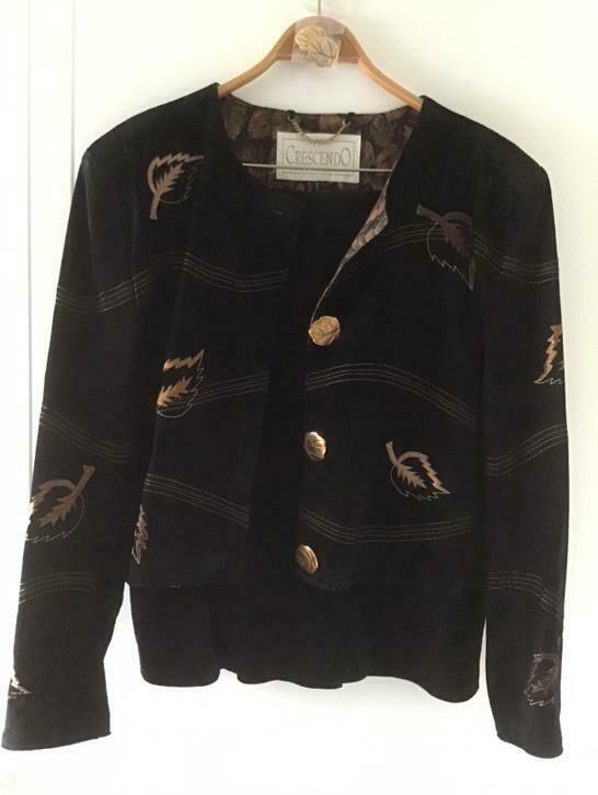 Zwart suede kostum, maat 44, Ophalen of Verzenden, Maat 42/44 (L), Zwart