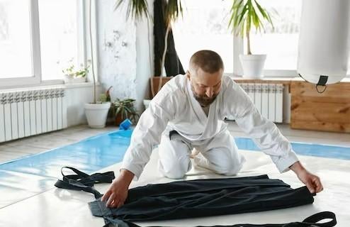 Kimono aikido / judo, Ophalen, Aikido