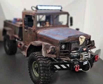 Camion militaire Cross RC 1/10 – scale crawler full métal, Neuf, Échelle 1:10, Enlèvement ou Envoi, Voiture off road