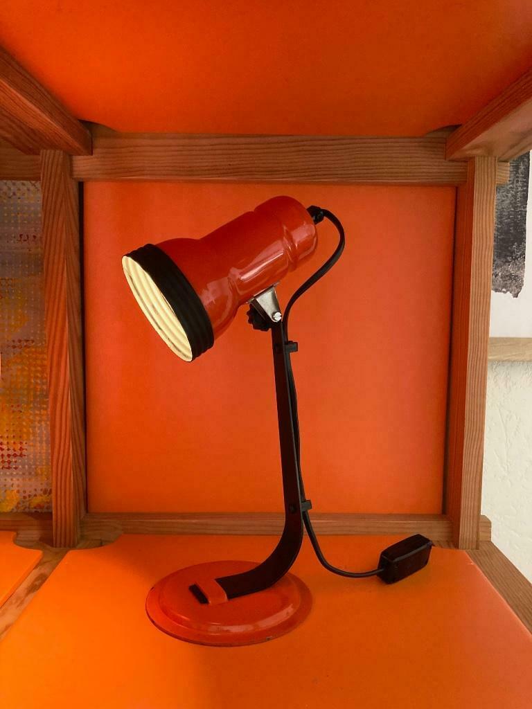 Lampe de bureau vintage à forme design, Enlèvement ou Envoi, Utilisé