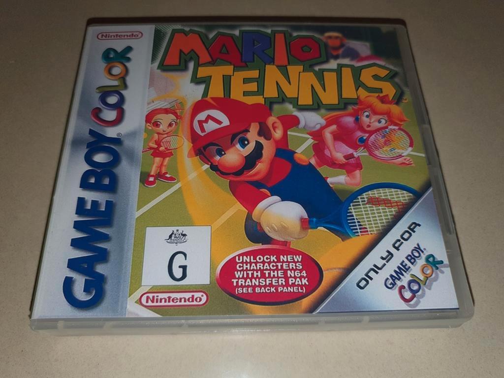 Mario Tennis Game Boy Color GBC Game Case, Envoi, Comme neuf