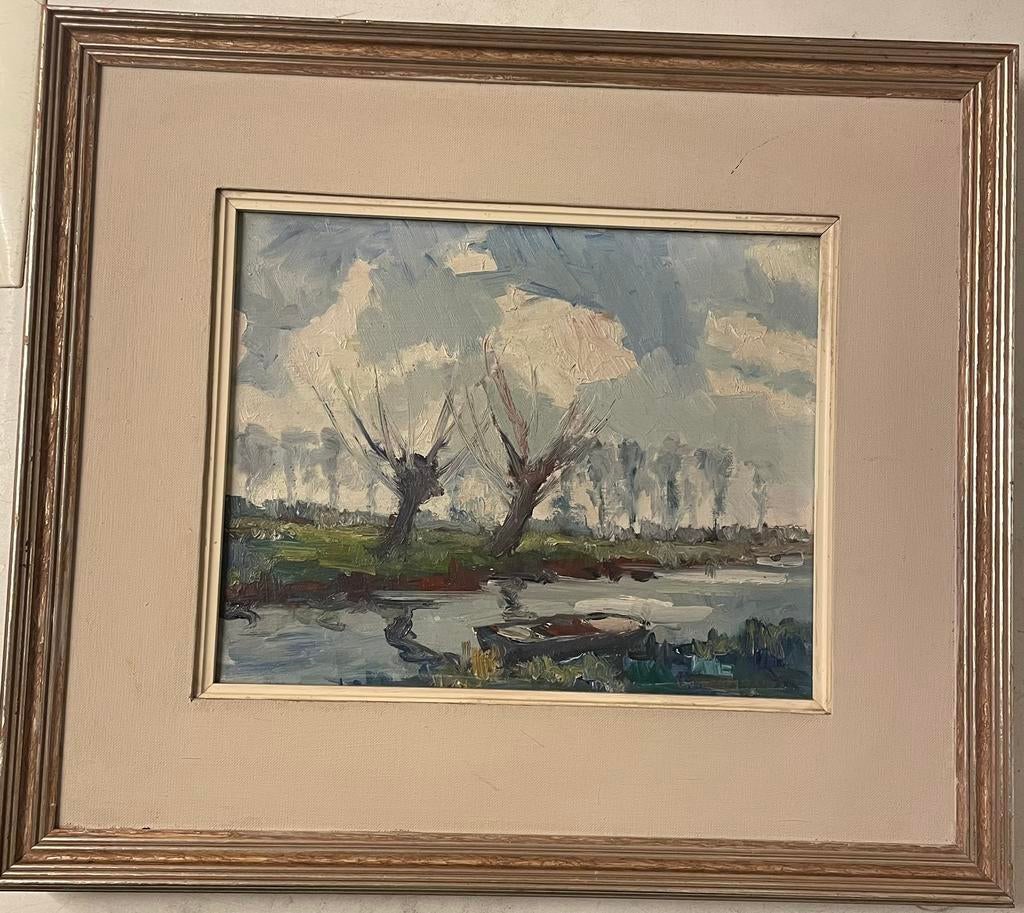 Schilderij hugo boerewaard knotwilgen, Ophalen of Verzenden