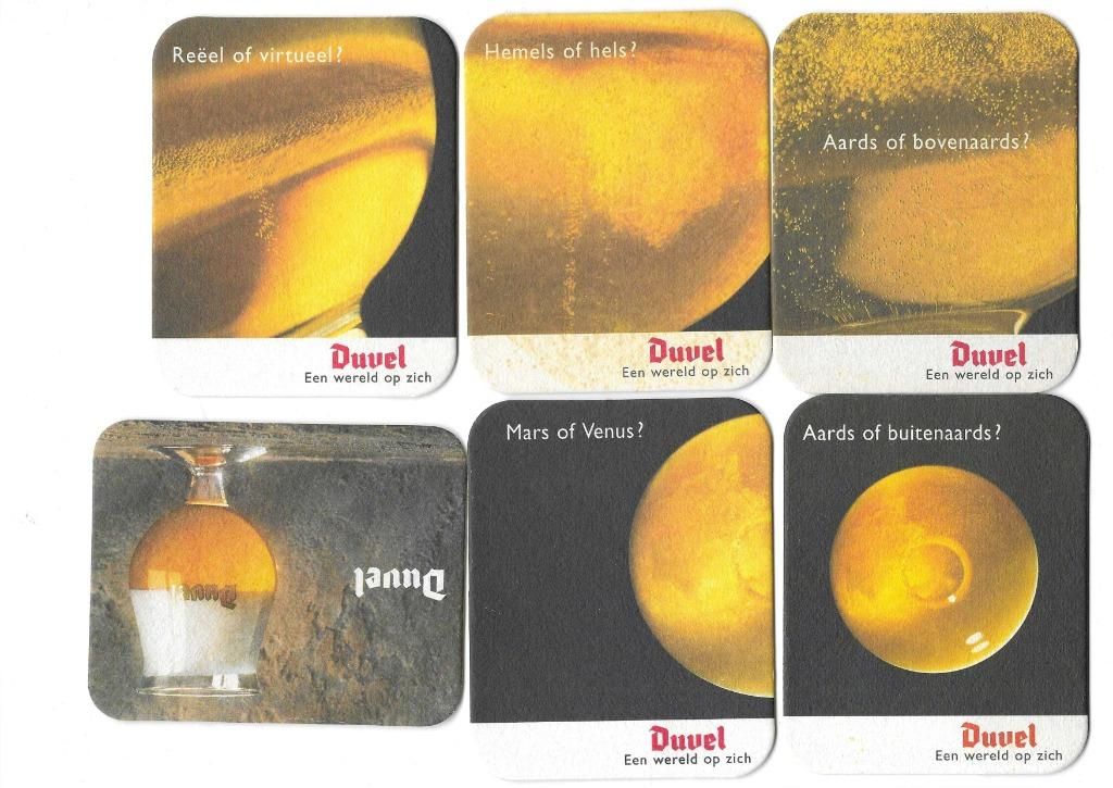 bierviltjes 6st Duvel een wereld op zich, Verzenden