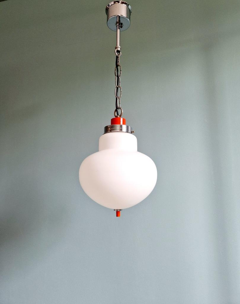 Suspension Space Age en opaline blanche, Massive, 1970, Enlèvement ou Envoi