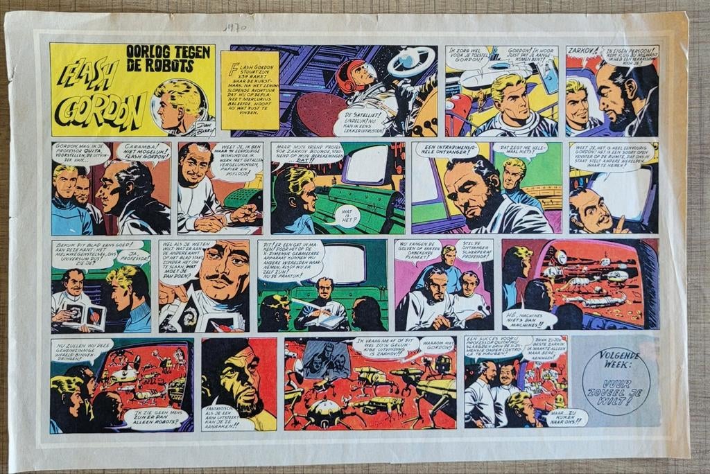 Oud stripknipsel: Flash Gordon (1970), Ophalen of Verzenden, 1960 tot 1980, Knipsel(s)