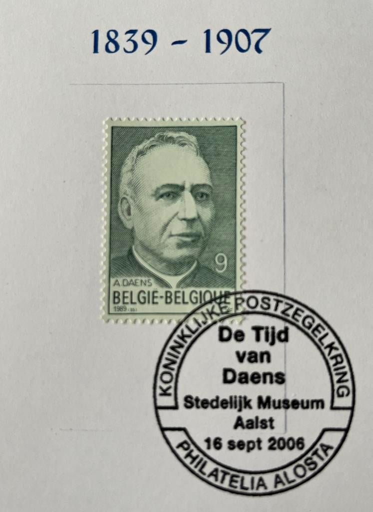Aalst Priester Daens Philatelia Alosta postzegels, Ophalen