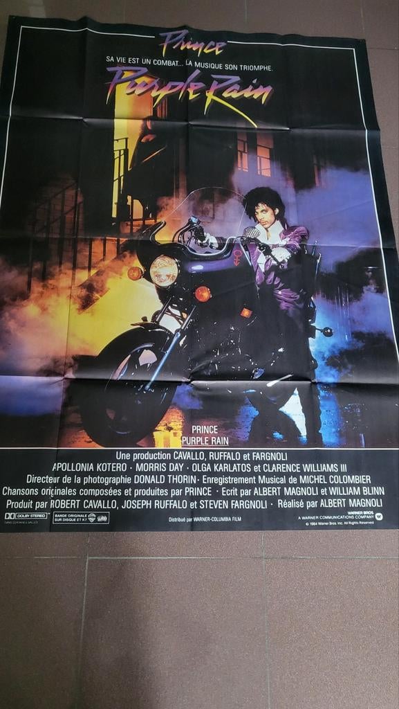 Filmposter purple Rain prince, Verzamelen, Ophalen of Verzenden, Film, Poster