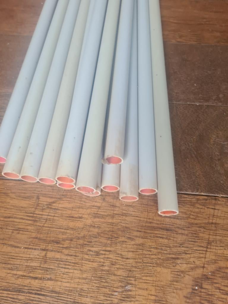 13 tubes électriques 16mm 3m gris, Enlèvement, Neuf, Câble ou Fil électrique