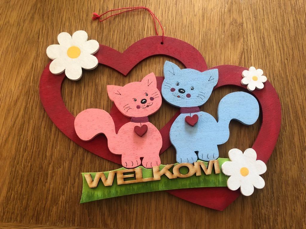 Deurhangertje katten, Ophalen of Verzenden, Zo goed als nieuw