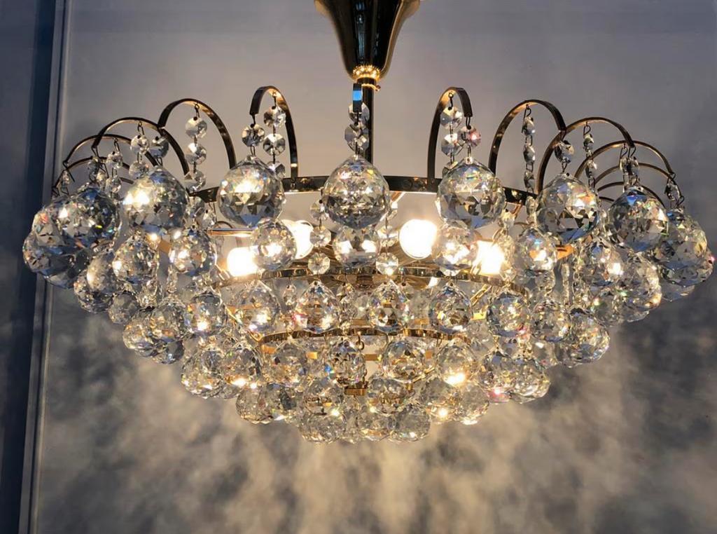 Vintage design luster kristal Christoph Palme swarovski, Huis en Inrichting, Lampen | Kroonluchters, Ophalen