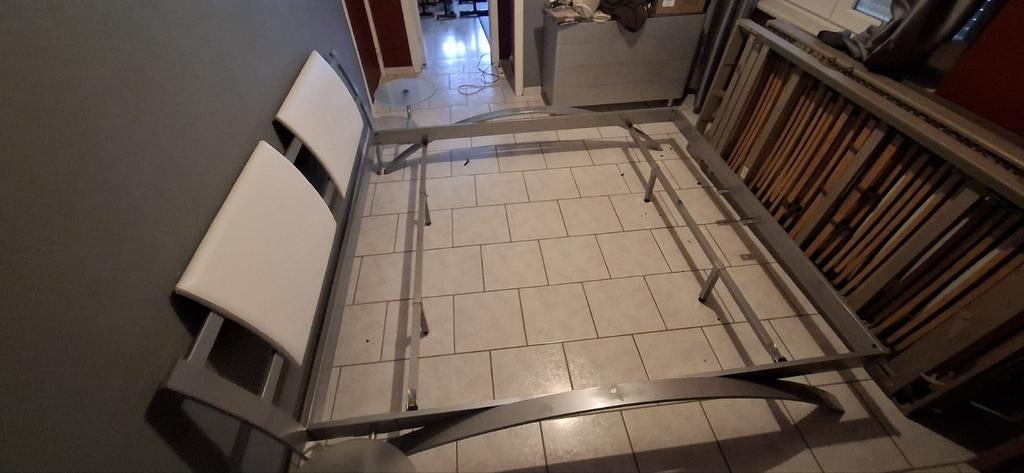 Bed voor 2 personen, Huis en Inrichting, Slaapkamer | Complete slaapkamers, Zo goed als nieuw, Tweepersoons, Moderne