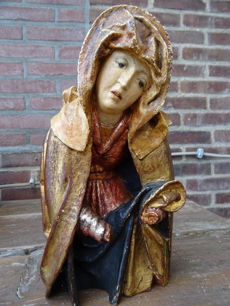 Mariabeeld vintage Mariabeeld raisin Mariabeeld SJV u 24cm, Ophalen of Verzenden, Gebruikt, Beeld(je), Christendom | Katholiek