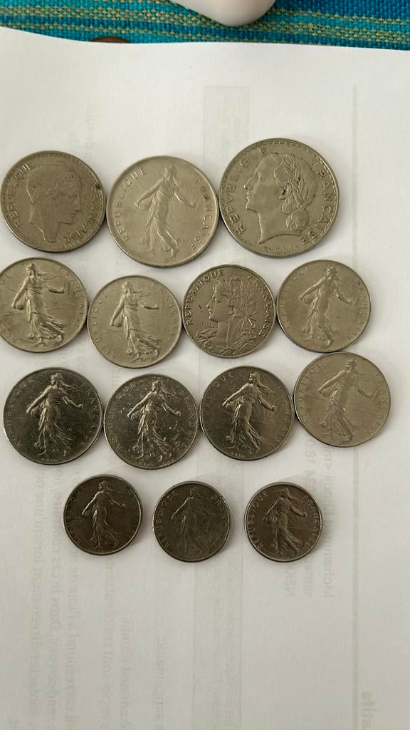 Série de monnaies françaises 14 pièces, Timbres & Monnaies, Enlèvement ou Envoi, Série