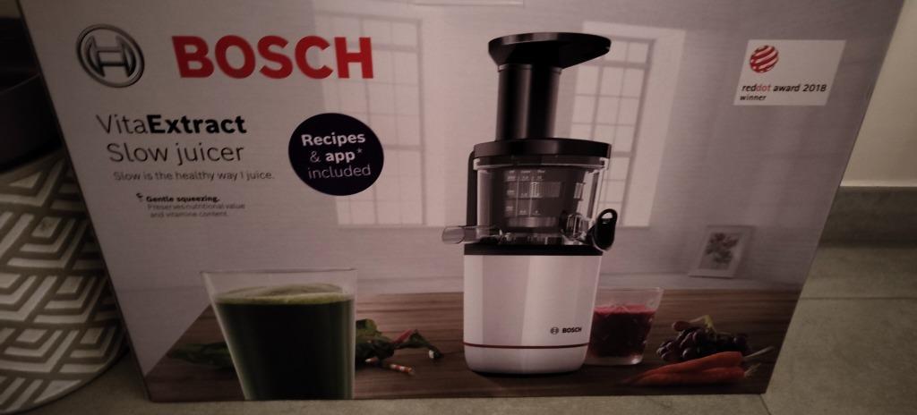 Bosch VitaExtract Slow Juicer NEUF, Elektronische apparatuur, Ophalen, Nieuw, Elektrisch, Slowjuicer