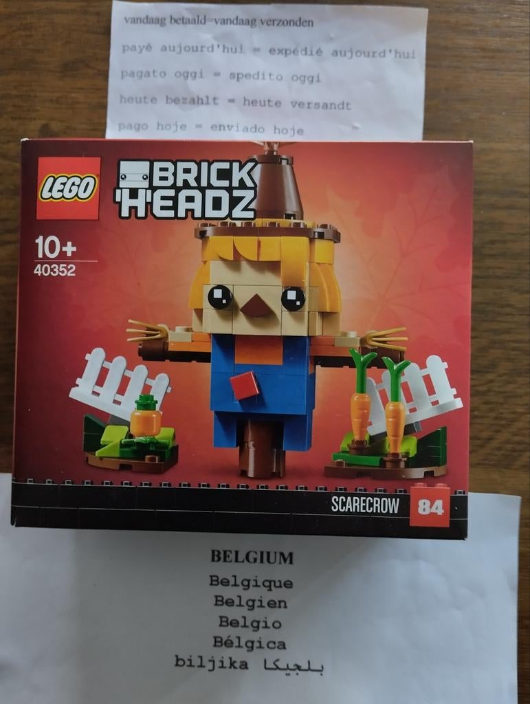 Lego 40352 Brick Headz Thanksgiving vogelverschrikker, Kinderen en Baby's, Speelgoed | Bouwstenen, Nieuw, Verzenden