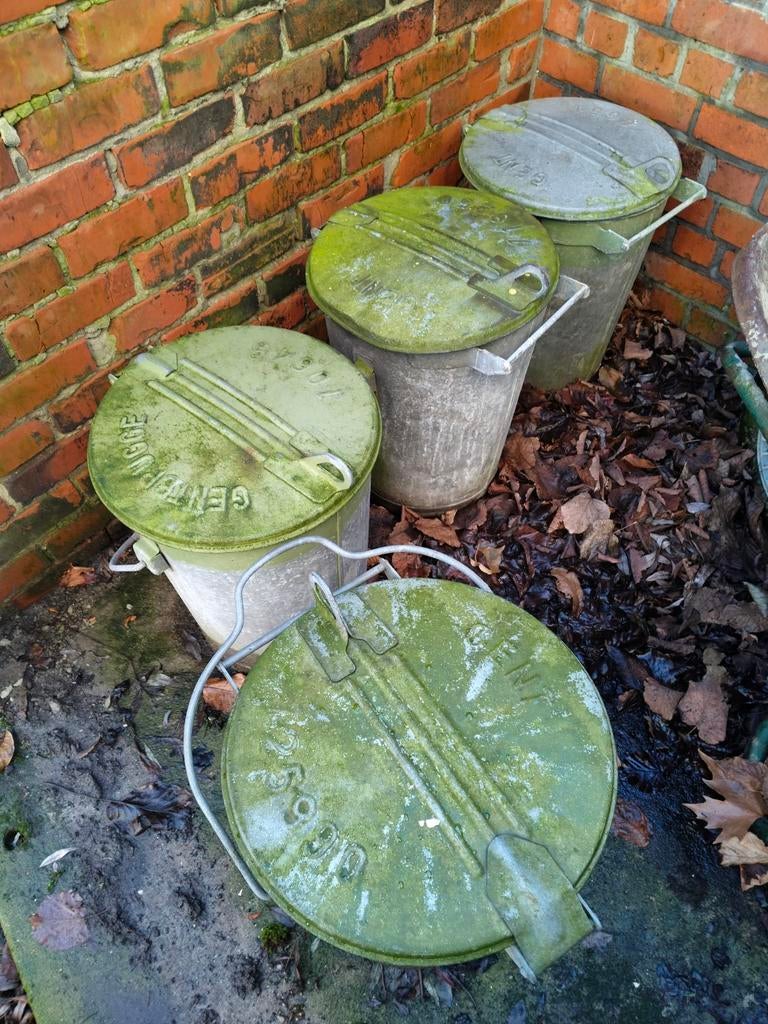 Metalen afval emmers Gent/Gentbrugge, Tuin en Terras, Ophalen