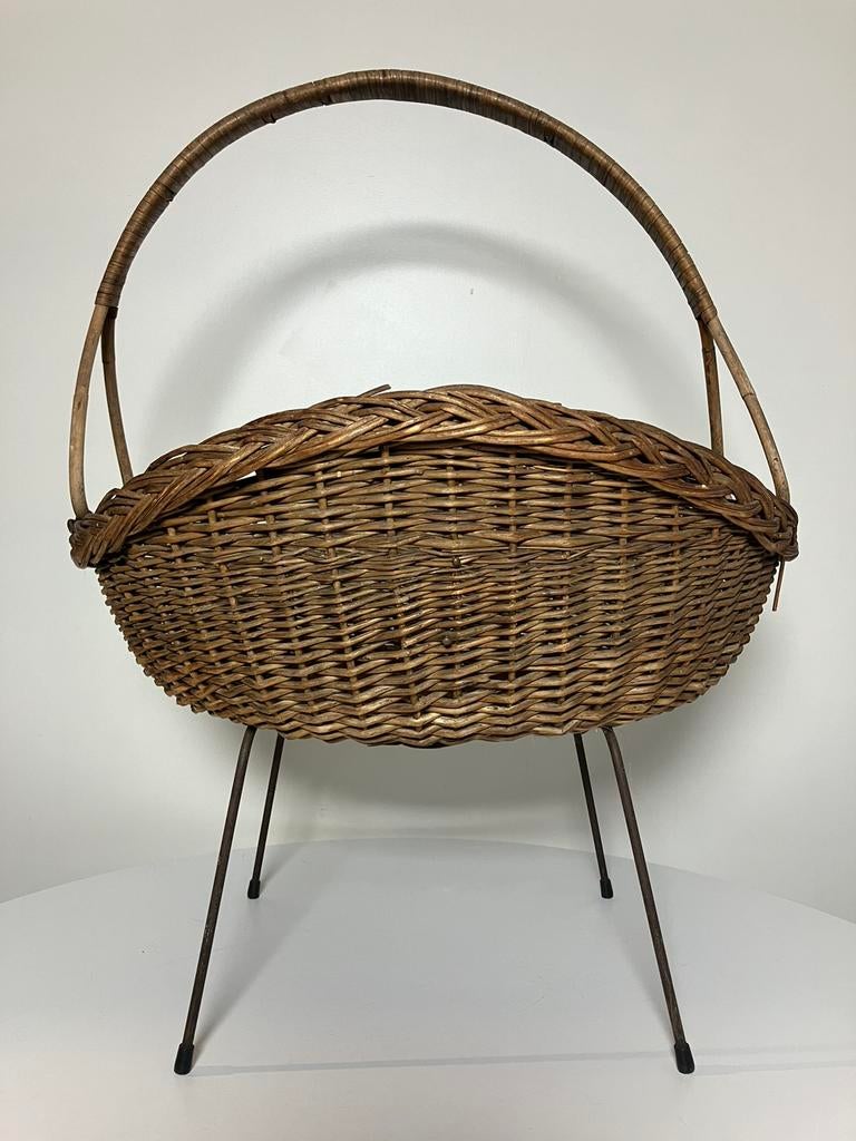 Panier mand voor plaids textielmand panier de textile, Ophalen
