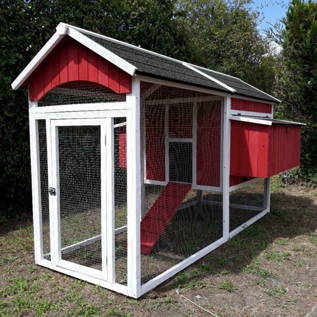 Poulailler XXL abri 12 poules 8 pondoirs abri coq enclos XXL, Animaux & Accessoires, Envoi, Neuf, Poulailler