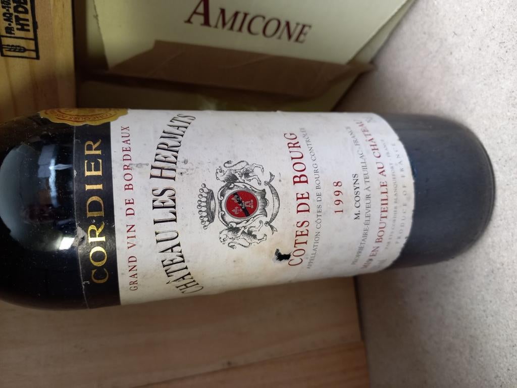 Chateau les Hermas 1998, Collections, Vins, Enlèvement, Comme neuf