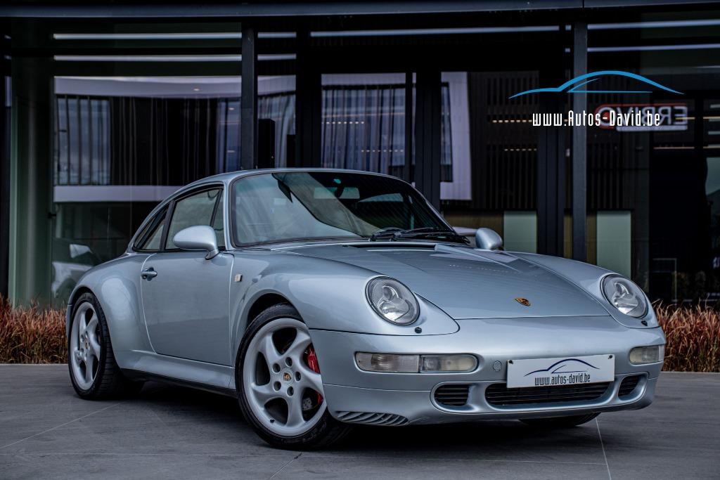 Porsche 911 993 Carrera 4S 3.6 Manueel 4X4 / SPORTZETELS, Auto's, Euro 2, 4 zetels, Zwart, Leder