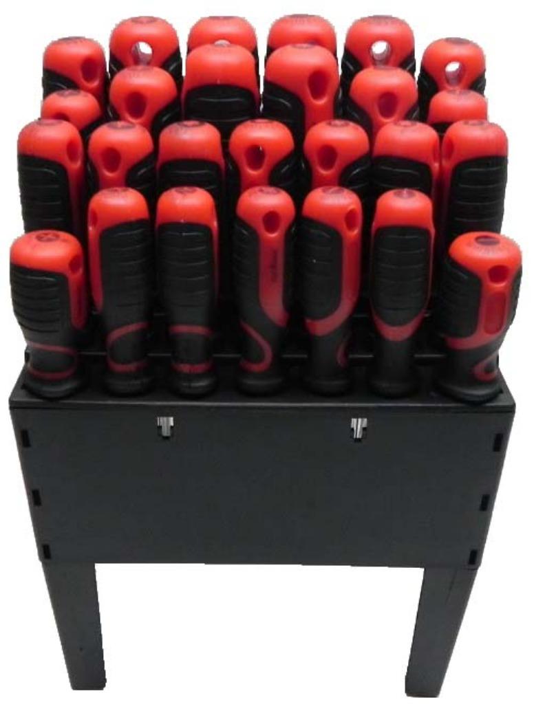 Jeu de tournevis 26 pièces. Poignée ergonomique et souple, Enlèvement ou Envoi, Neuf