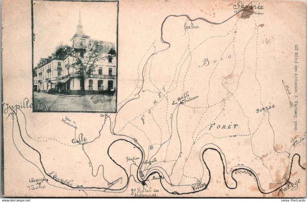 Hotel des Ardennes - Jupille - Maboge, Collections, Cartes postales | Belgique, Envoi, Affranchie, Luxembourg