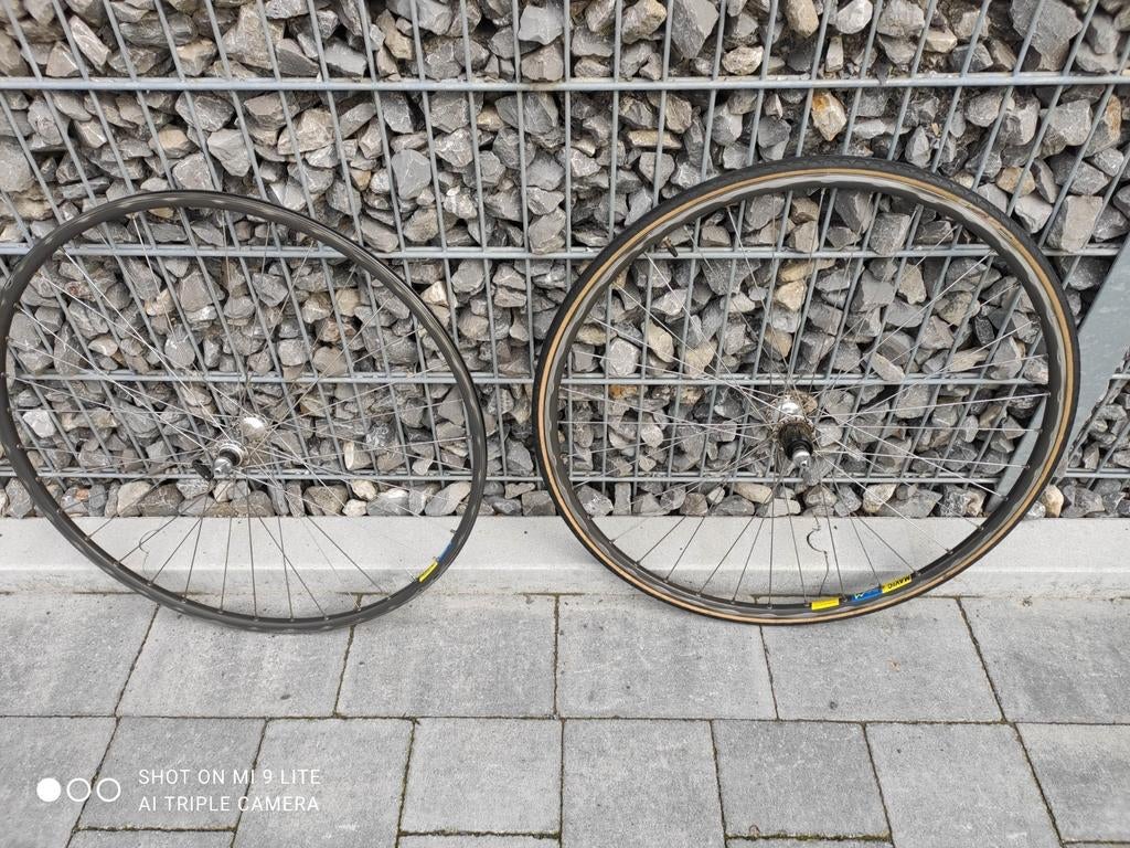 Mavic-wielen, shimano 600-naven, Ophalen, Zo goed als nieuw, Wiel