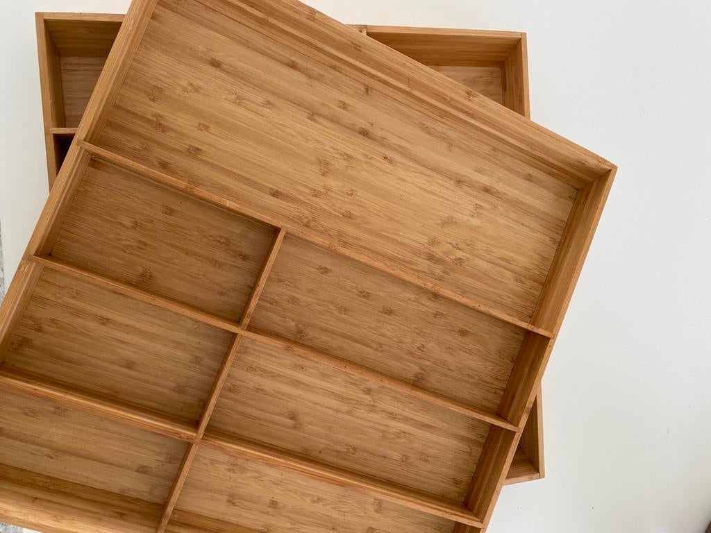 2 Bestekladen ikea, Ophalen, Gebruikt, Hout, Bestekset