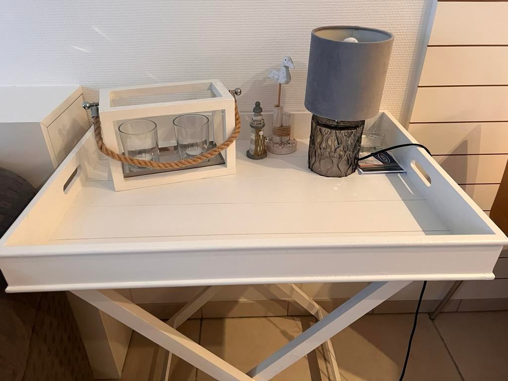 bijzettafel in Ibiza, maritieme, japandi stijl, Huis en Inrichting, Tafels | Bijzettafels, Ophalen, Maritiem landelijk ibiza japandi