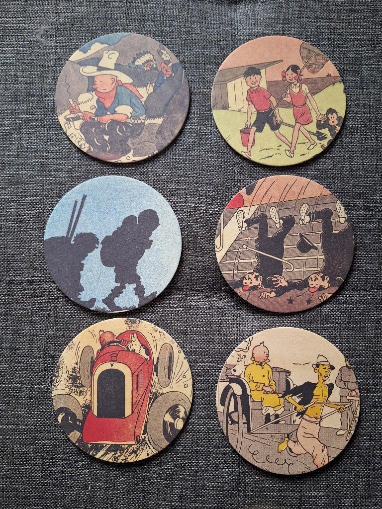 Herge Kuifje - 6 bierviltjes Petit Vingtième (2025), Enlèvement ou Envoi, Tintin, Neuf, Ustensile
