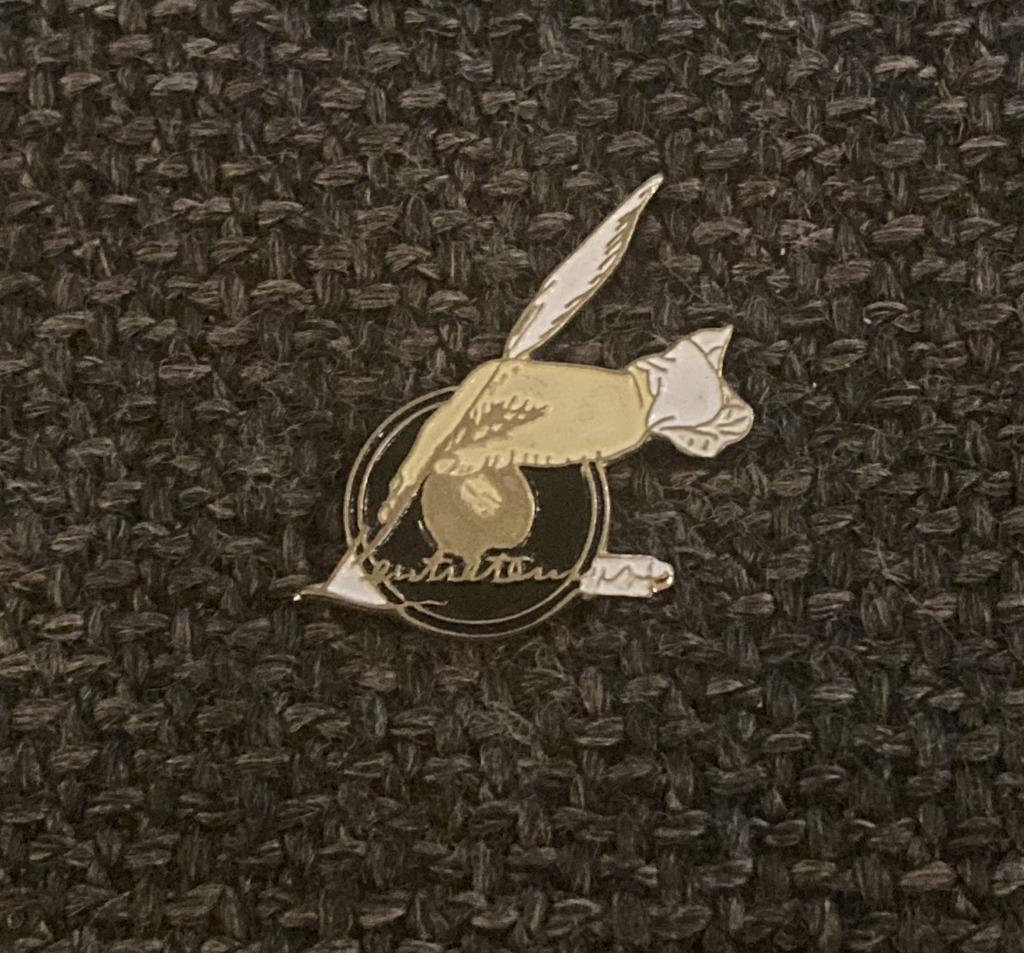 PIN - LOGO - PEN - PLUIM - PLUME, Verzamelen, Verzenden, Gebruikt, Overige onderwerpen, Speldje of Pin