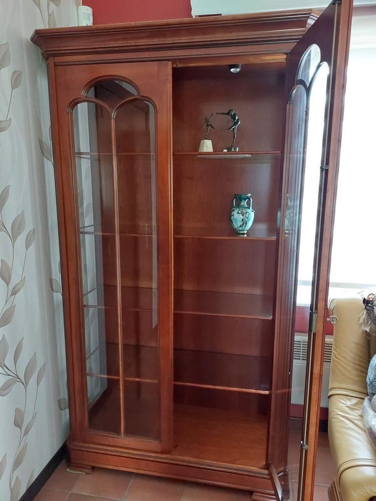 Bibliothèque vitrine, Maison & Meubles, Armoires | Bibliothèques, Enlèvement, Utilisé, Verre, Avec tablette(s)