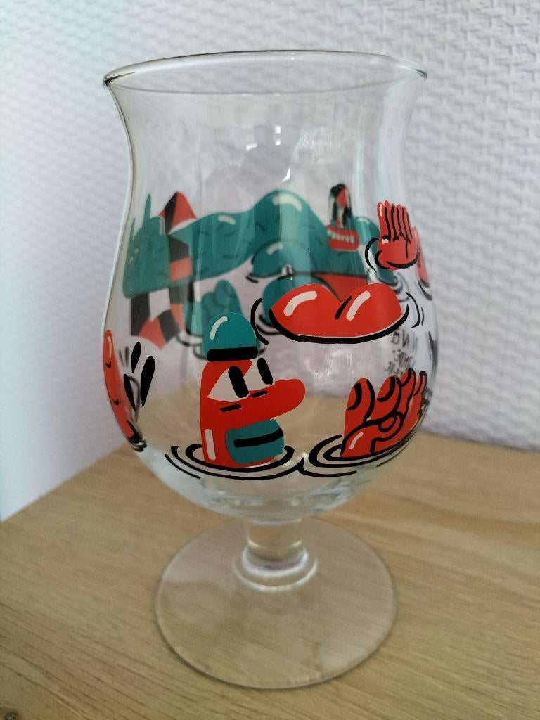 Duvelglas Nina van de Weghe, Ophalen of Verzenden, Zo goed als nieuw, Glas of Glazen, Duvel
