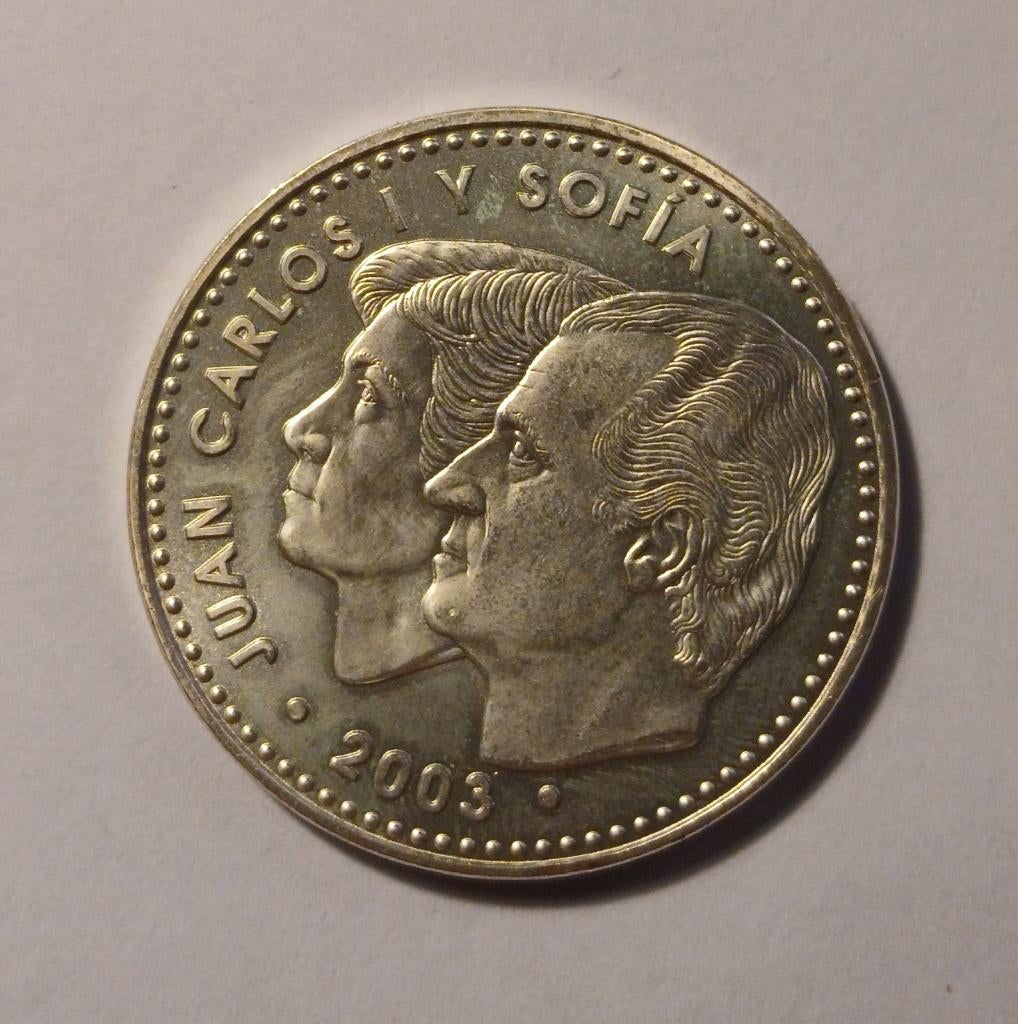 Spanje 12 euro 2003 Silver 925, Zilver, Spanje, Losse munt, Overige waardes