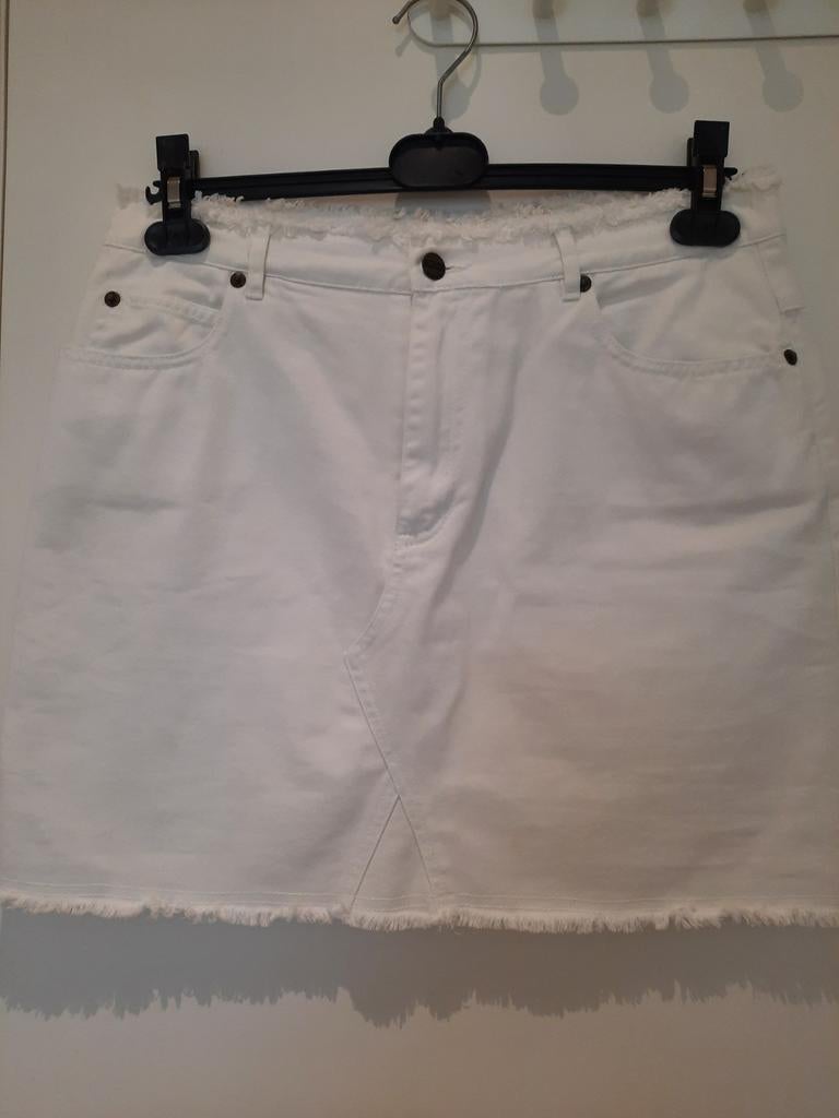 Mexx, jupe en jean blanche, Enlèvement, Taille 38/40 (M), Blanc