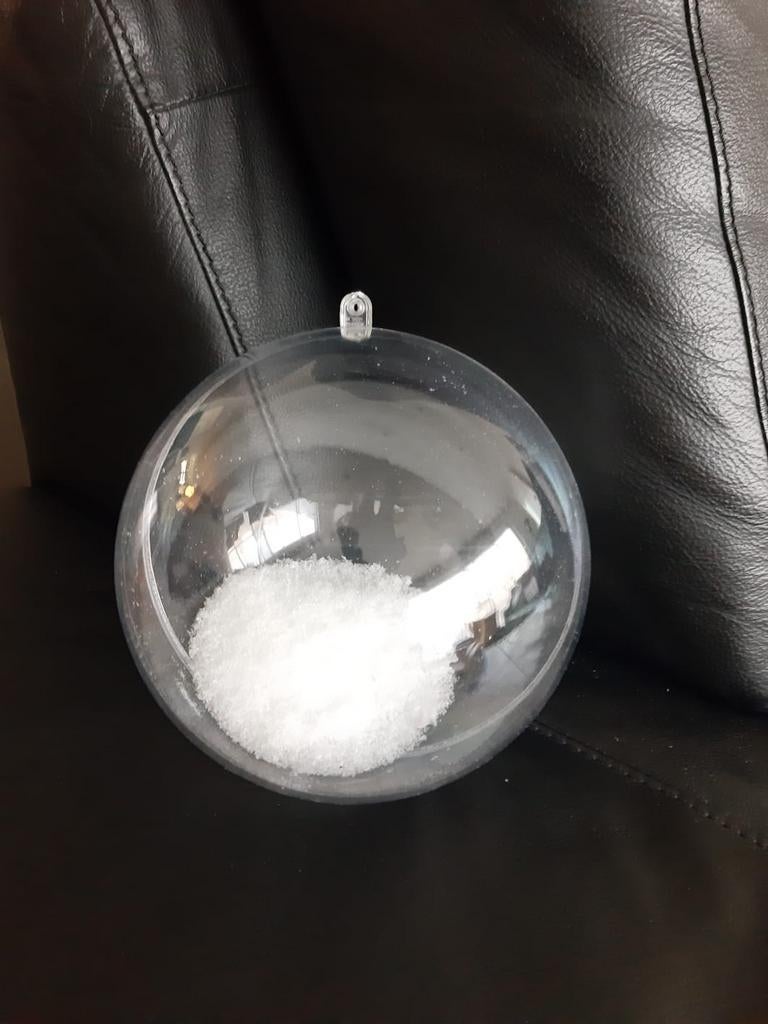 Lot 8× transparante plastic ballen Ø16cm en 2-delige, Ophalen, Gebruikt