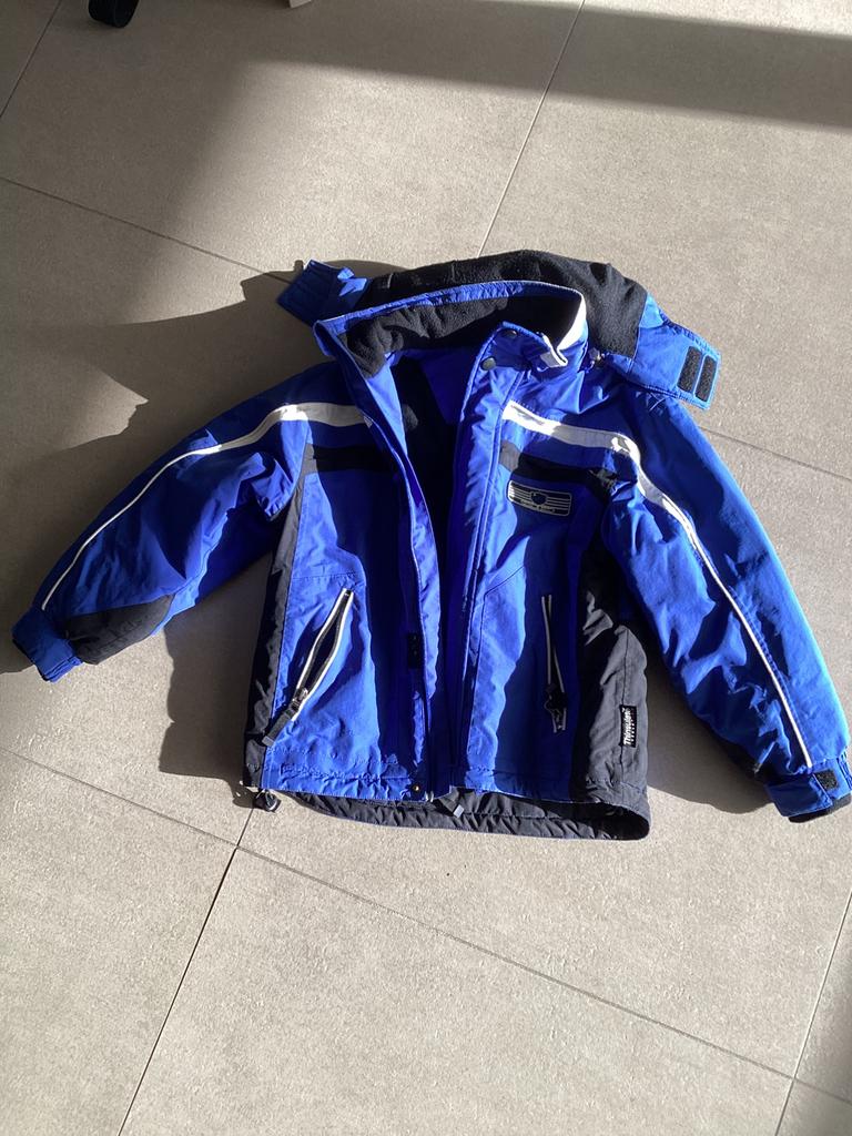 Skijas met skibroek - maat 128, Ophalen, Gebruikt, Kleding