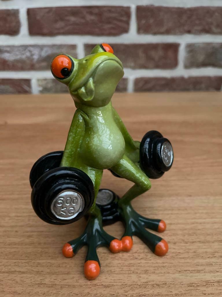 Beeldje kikker - GEWICHTHEFFEN, Verzamelen, Ophalen of Verzenden, Zo goed als nieuw, Dier