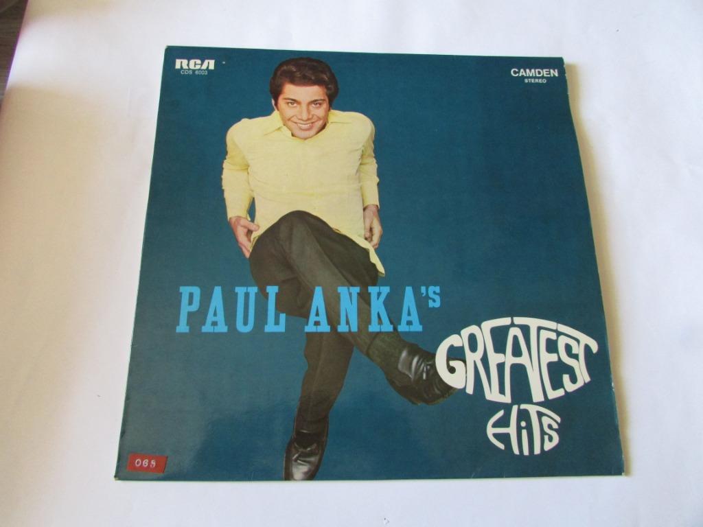 PAUL ANKA, GREAT HITS, LP, Originele persing, Verzenden, Gebruikt, 12 inch