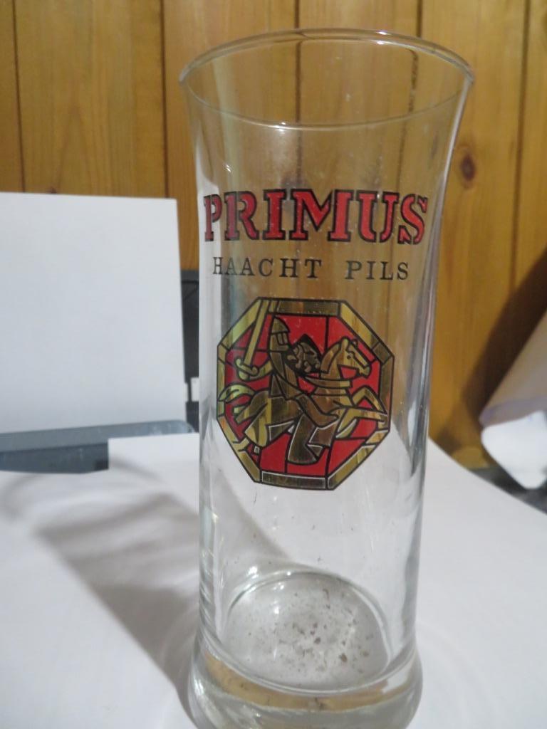 Bierglazen Primus Haacht Pils, Verzamelen, Ophalen, Nieuw, Bierglas