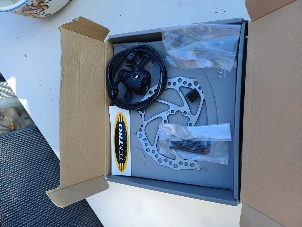 Tektro mechanische schijfrem. Nieuw!, Fietsen en Brommers, Fietsonderdelen, Ophalen, Nieuw