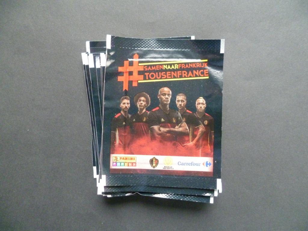 Rode  Duivels Voetbal Football stickers Samen naar Frankrijk, Verzamelen, Stickers, Ophalen of Verzenden, Nieuw, Sport