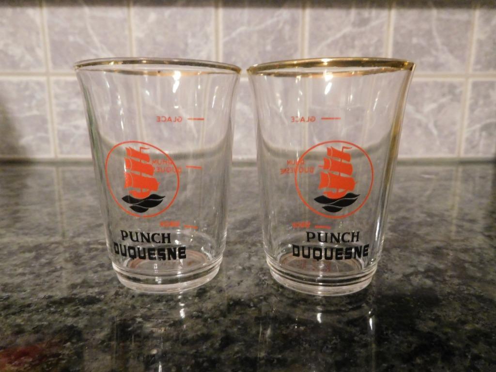 2 Duquesne rum maatglazen, Ophalen of Verzenden, Zo goed als nieuw
