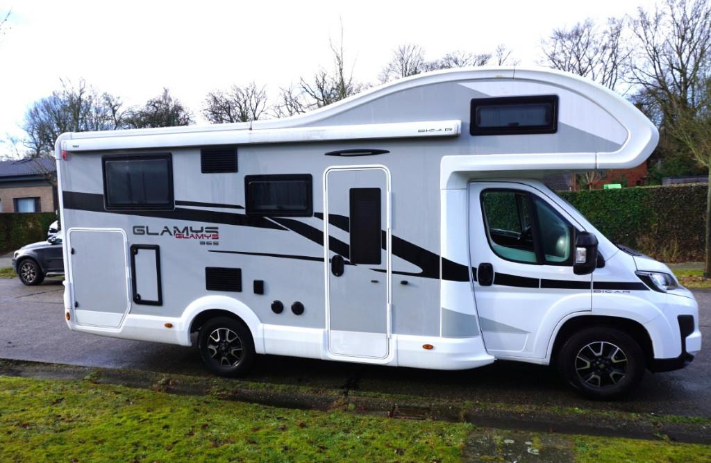 Mc Louis Glamys 365 2025! met 20.000km familiecamper, Koelkast, Alkoof, Ringverwarming, Fiat
